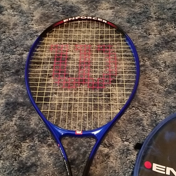 Wilson enforcer soft shock grip tennis racquet - Picture 3 of 5